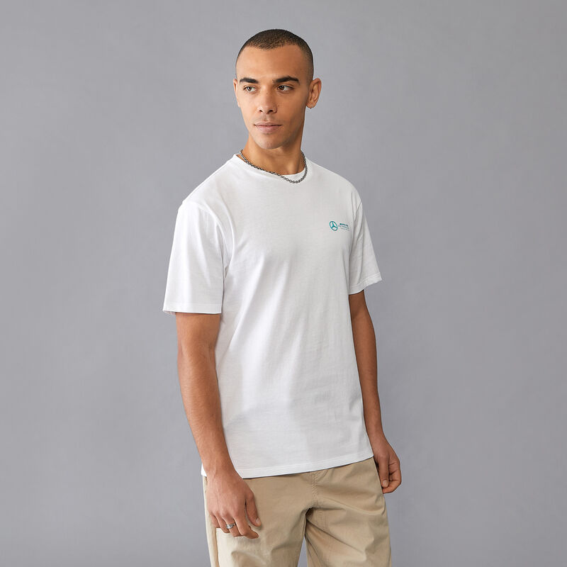 MAPF1 FW MENS SMALL LOGO TEE - white