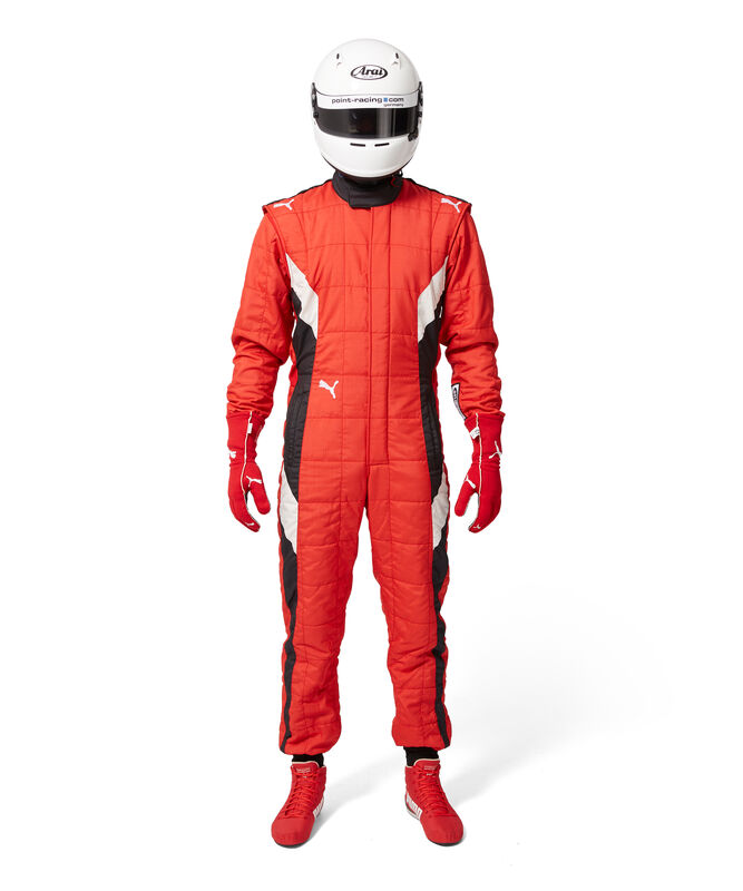 PU RW UNISEX FIA PODIO RACESUIT - red