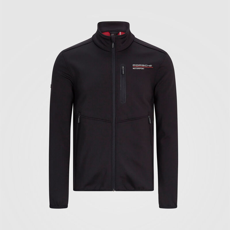 PORSCHE FW MENS SOFTSHELL JACKET - black