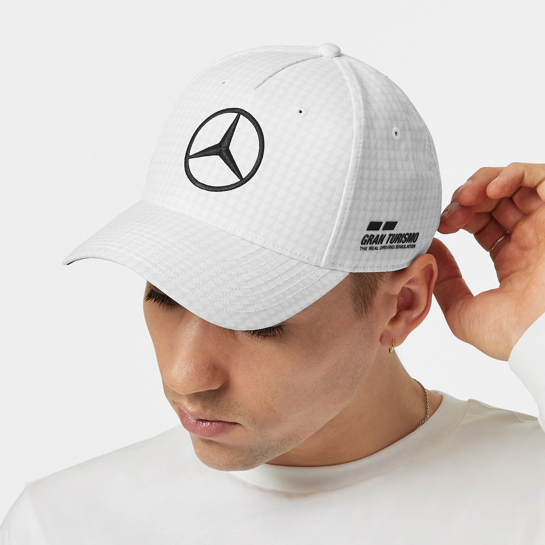White driver hat best sale