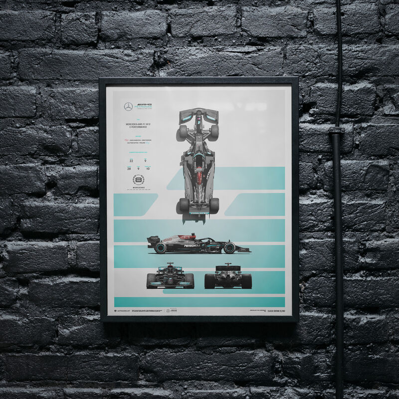 MAPF1 TEAM BLUEPRINT 2021 CLASSIC POSTER - multicolor