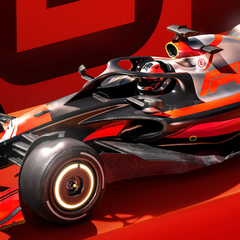 F1 2024 RACE CALENDAR POSTER - red