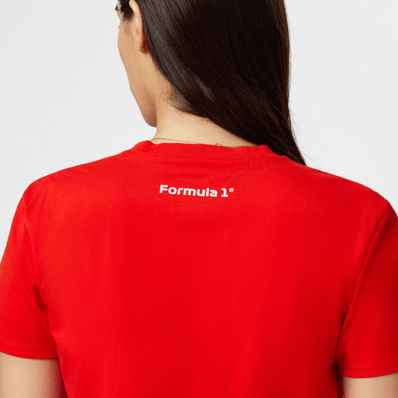 F1 FW WOMENS LOGO TEE - red