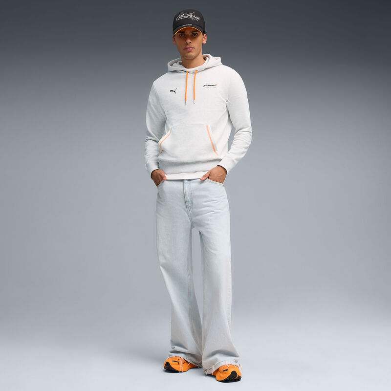 ML LS Graphic Hoodie - White Glow Heather