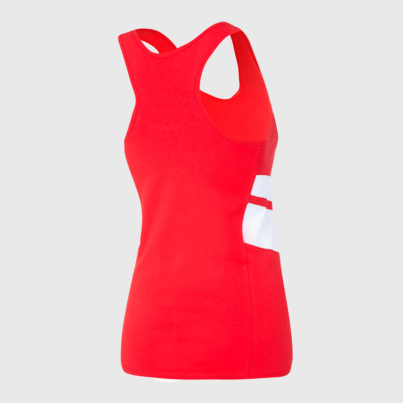 SF FW WOMENS RACER BACK VEST - red