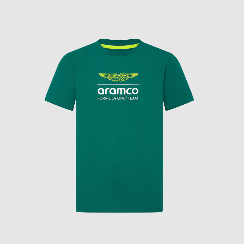 Kids Logo T-shirt 2025 - Aston Martin F1 Team - Green 104 - 8719203409740 - Fuel For Fans F1 Merchandise store