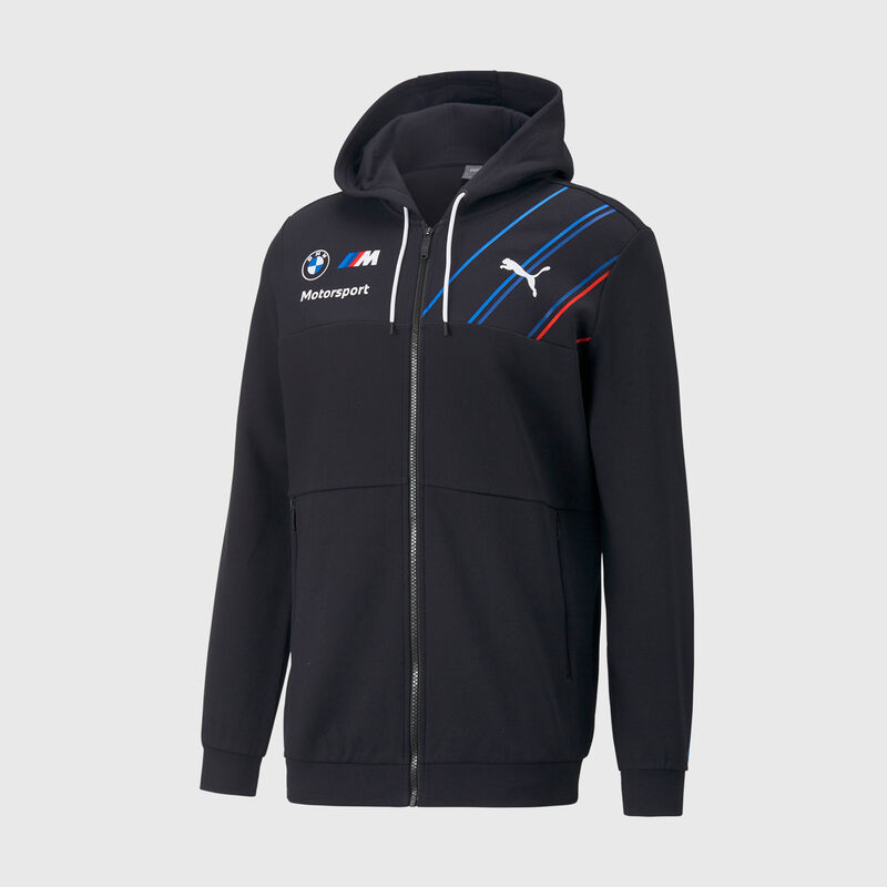 BMW RP MENS FULL ZIP HOODED SWEAT - grey