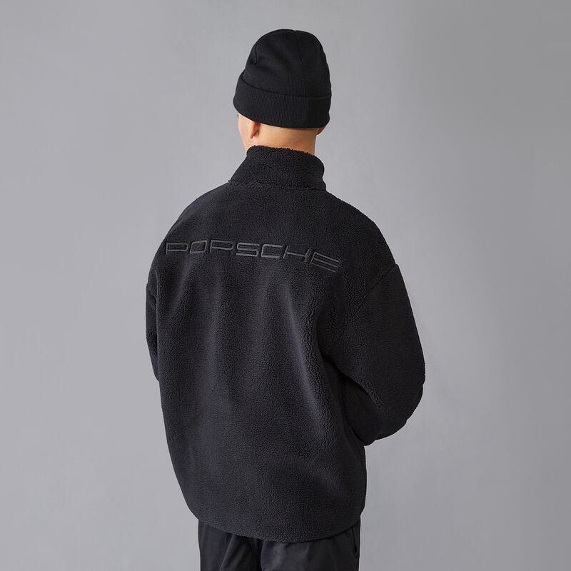 PORSCHE FW UTILITY SHERPA FLEECE - black