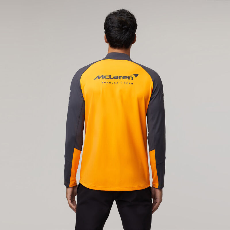 MCLAREN RP QUATER ZIP MIDLAYER - orange