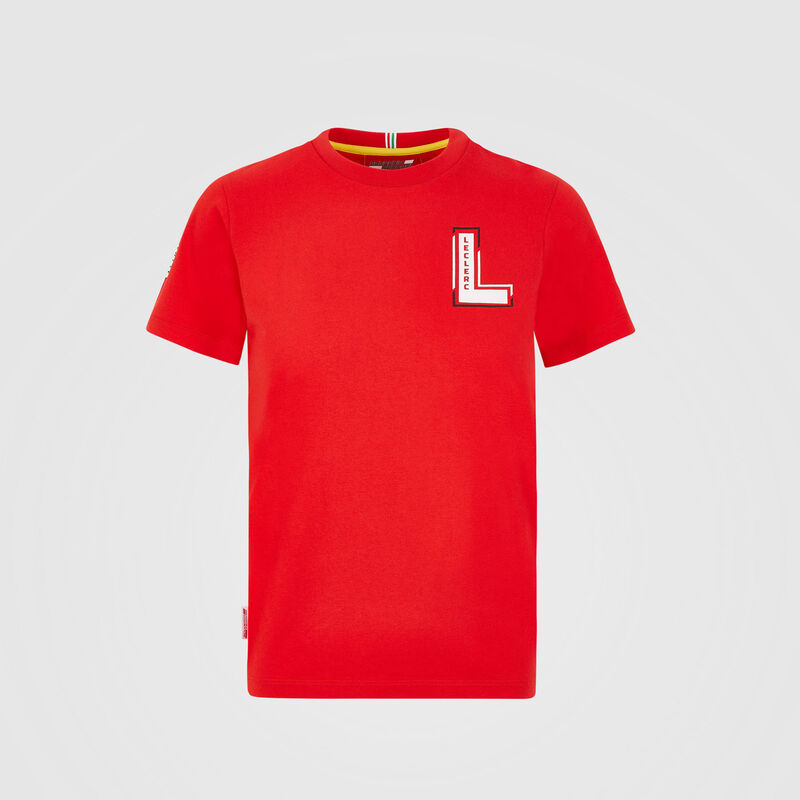 SF FW KIDS LECLERC DRIVER TEE - red