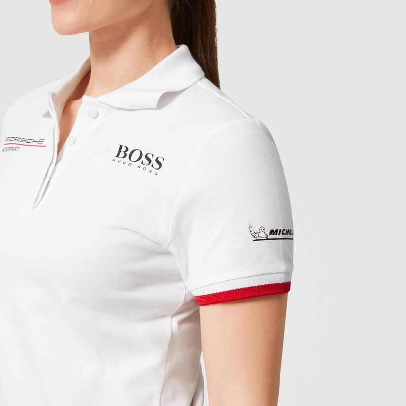 PORSCHE RP WOMENS TEAM POLO - white