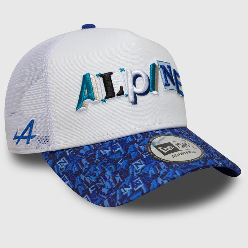 ALPINE FW AOP TRUCKER CAP - White