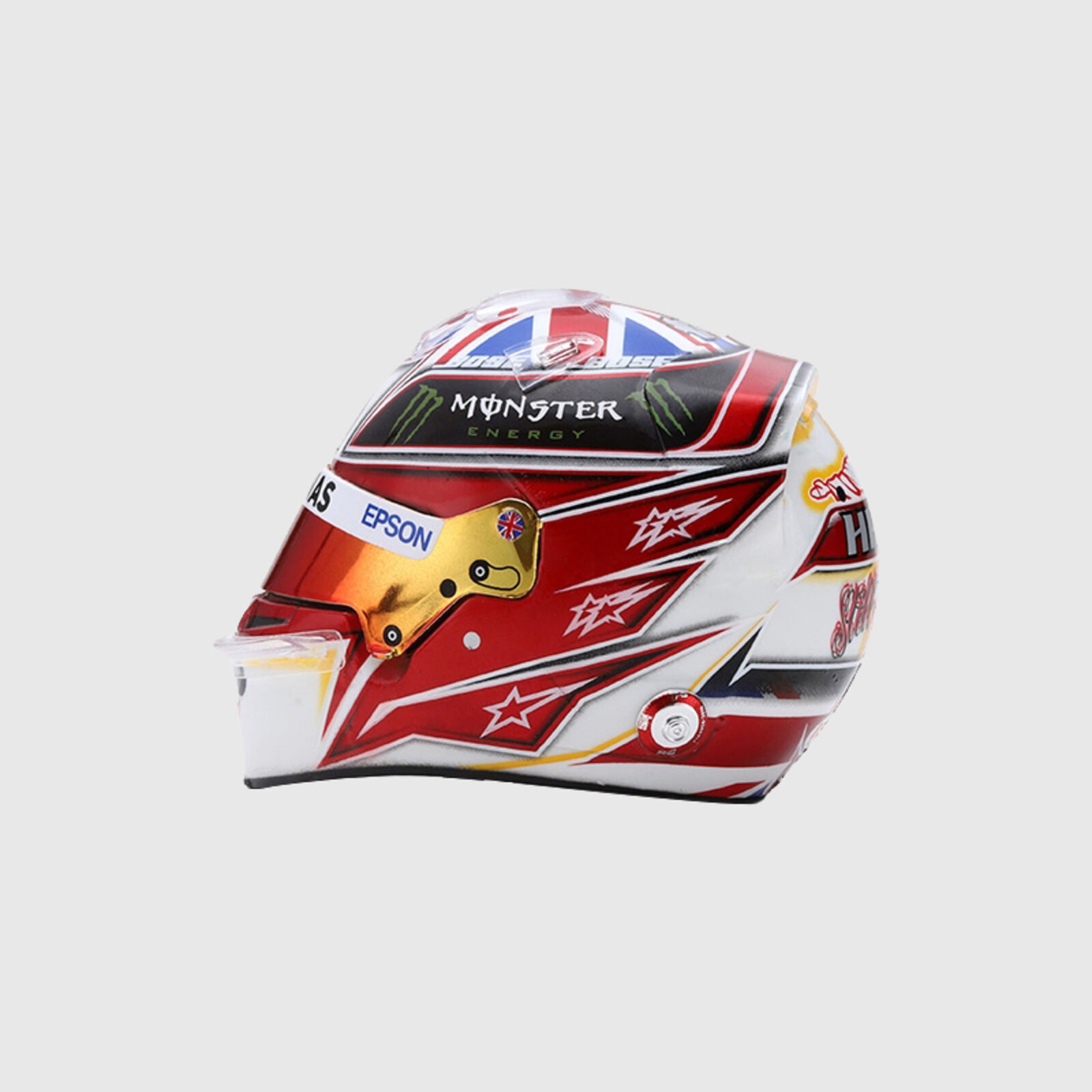 Lewis Hamilton 1:5 Silverstone Mini Helmet - Mercedes-AMG Petronas