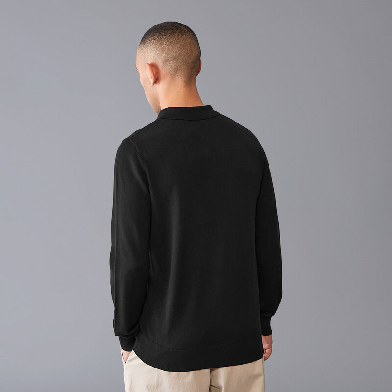 MAPF1 FW MENS ELEVATED KNIT POLO - black