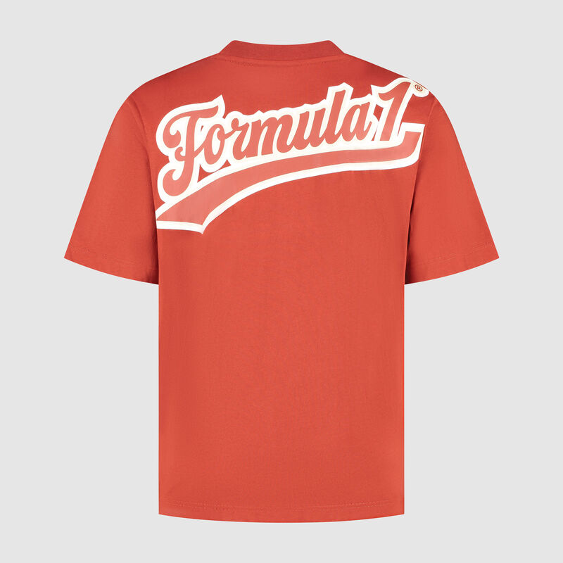 F1 FW HERITAGE LOGO TEE - red