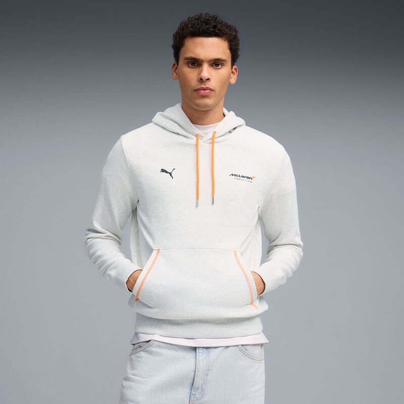 ML LS Graphic Hoodie - White Glow Heather