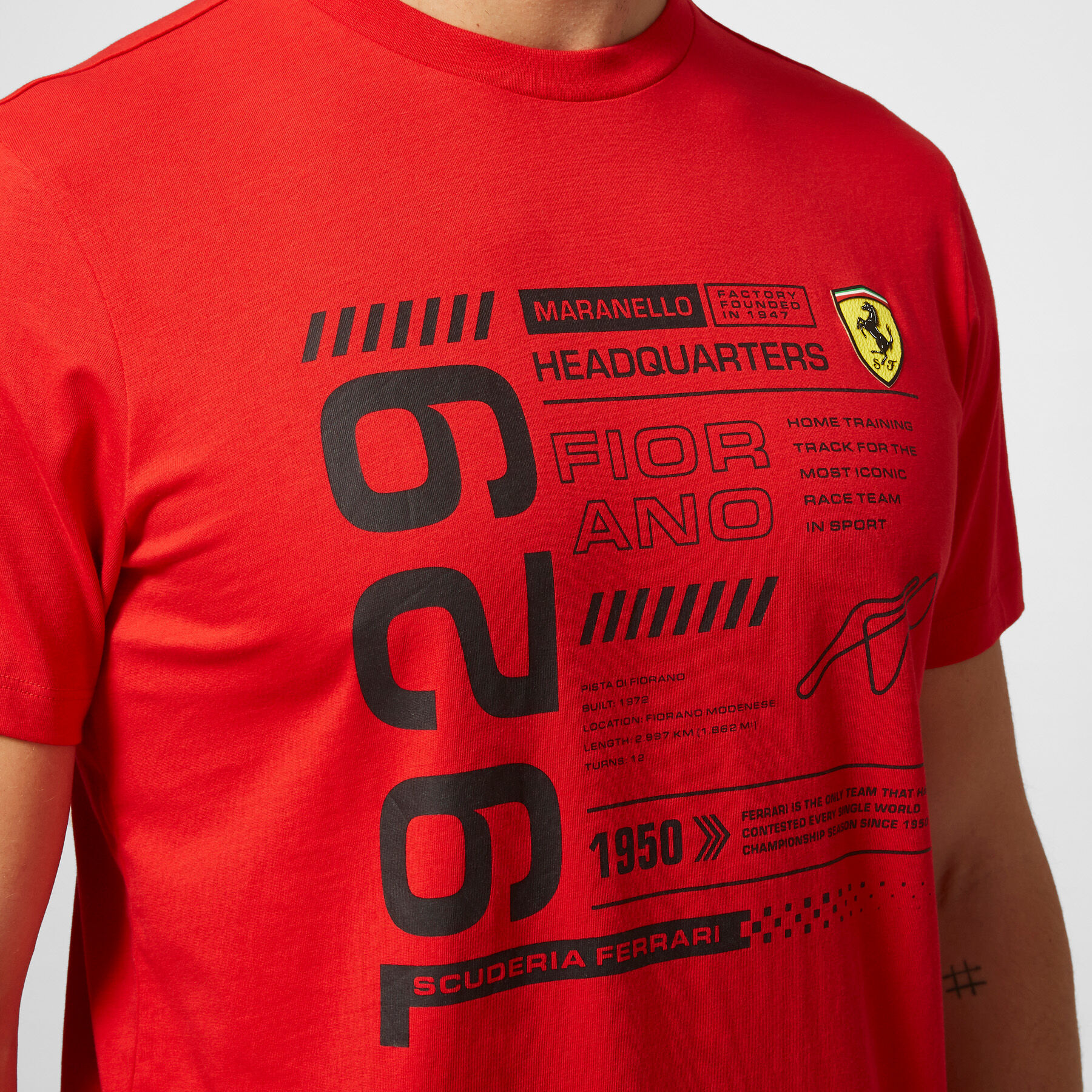 Detail T Shirt Scuderia Ferrari Fuel For Fans