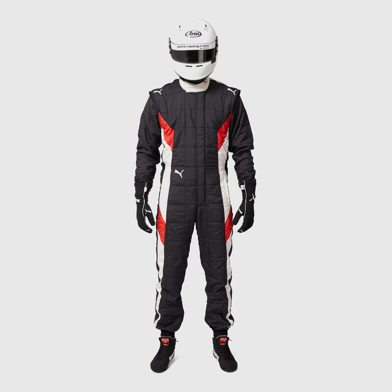 PU RW UNISEX FIA PODIO RACESUIT - black