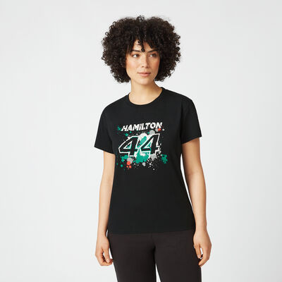 Camiseta Lewis Hamilton n.º 44 para mujer