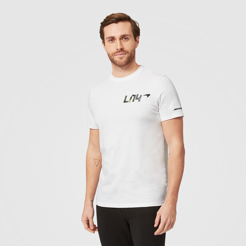 MCLAREN FW MENS LANDO NO4 GLITCH TEE - white