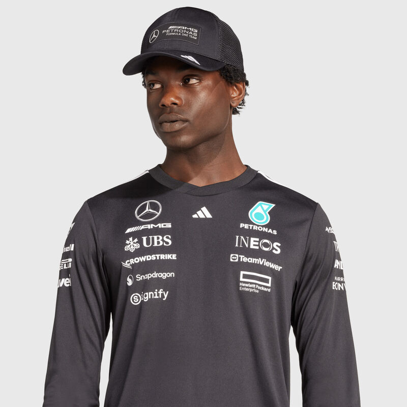 MAPF1 RP MENS DRIVER LS TEE - black