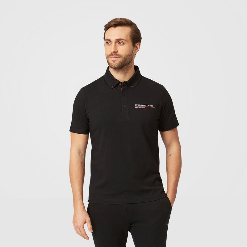 PORSCHE FW MENS POLO - black