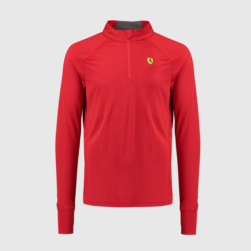 SF FW MENS LS 1/2 ZIP MIDLAYER - red