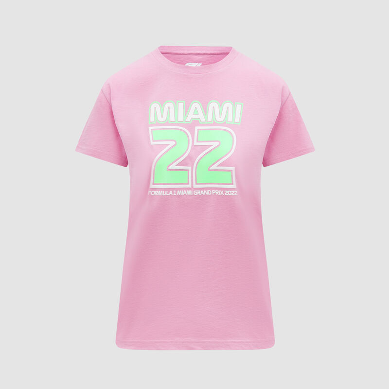 F1 FW WOMENS PASTEL MIAMI TEE - pink