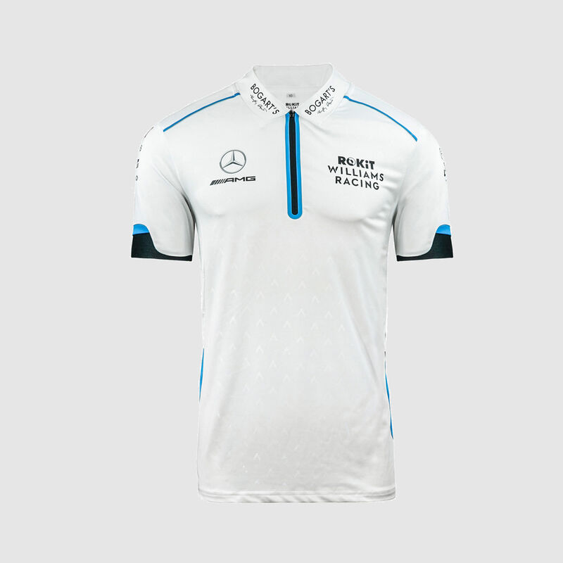 WILLIAMS RACING 2020 MENS TEAM PERFORMANCE POLO - white