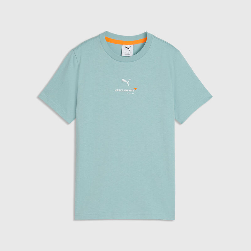 PUMA Kids Small Logo T-shirt 2026 - McLaren Racing - Sea green 128 - 4070032182216 - Fuel For Fans F1 Merchandise store