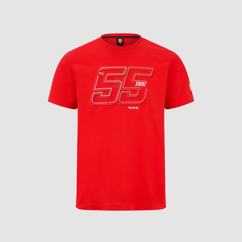 SF PU FW MENS DRIVER TEE - red-sainz