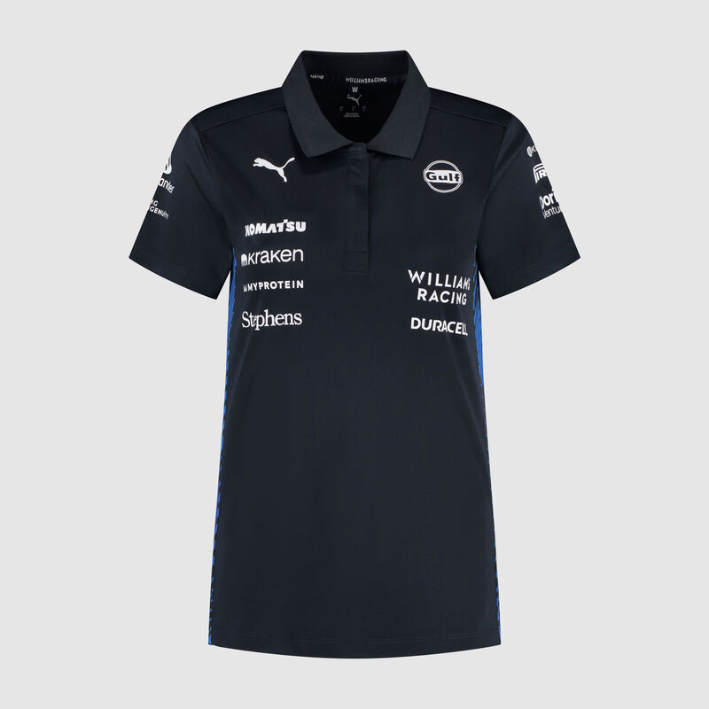 Women's PUMA 2025 Team Polo 2025 - Williams Racing - Navy L for females - 8719203488691 - Fuel For Fans F1 Merchandise store