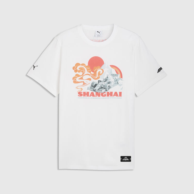 PUMA China GP T-shirt 2026 - F1 Collection - White XL for males - 4069161963681 - Fuel For Fans F1 Merchandise store