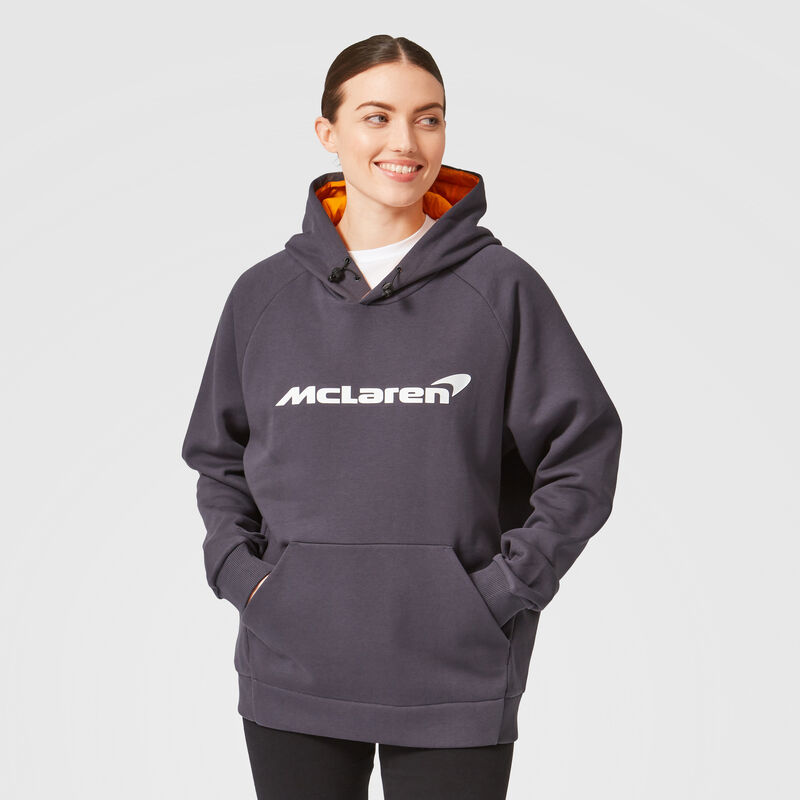 MCLAREN FW ESSENTIALS HOODY - Antracit