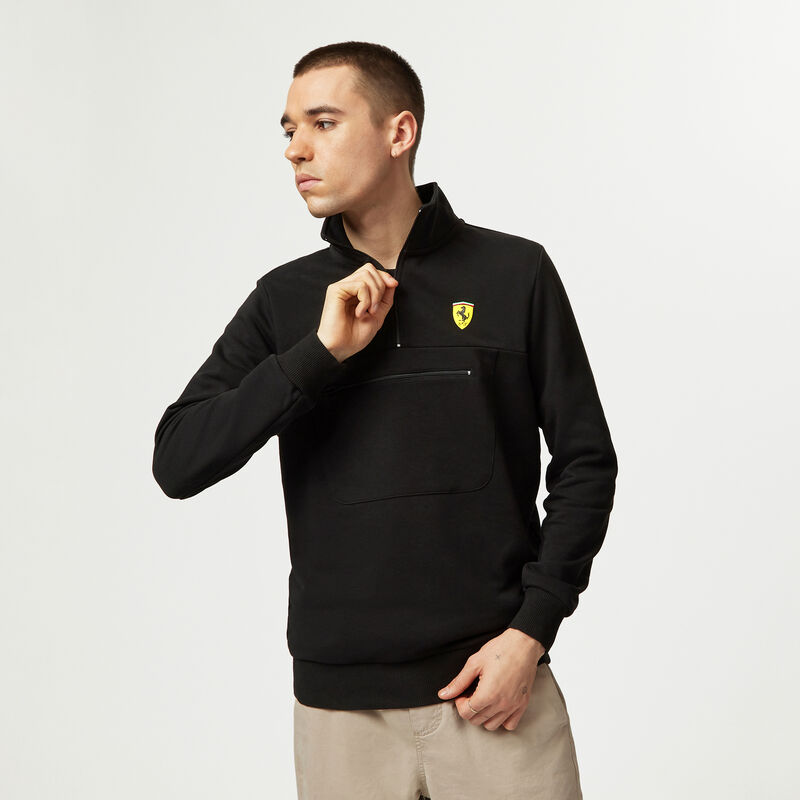 SF FW MENS QUARTER ZIP - black