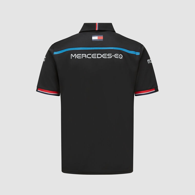 MERCEDES EQ SL RP MENS TEAM POLO - black