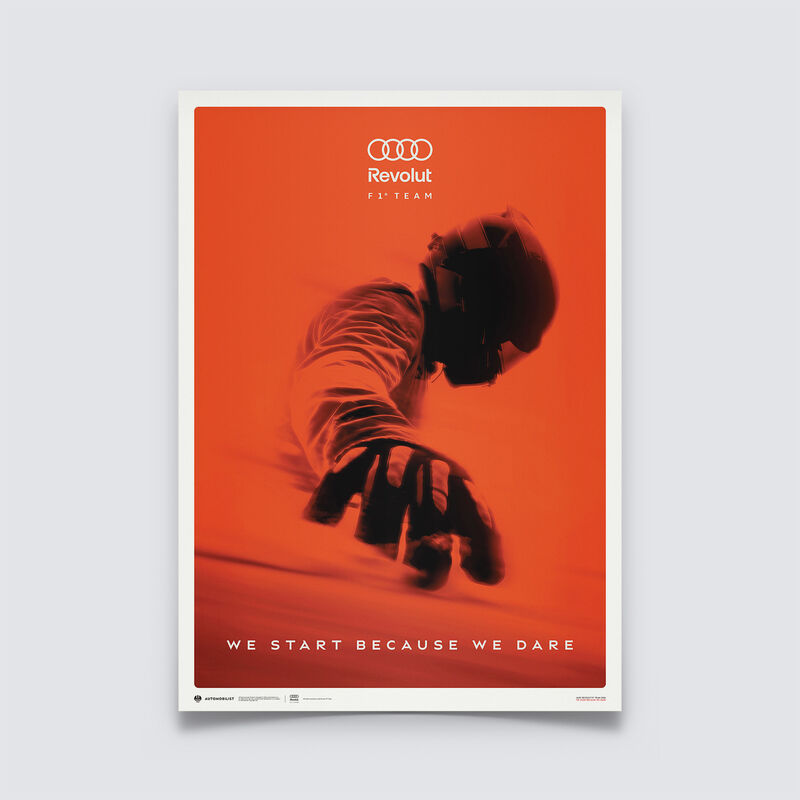AUDI FW 'WE DARE' POSTER - Red