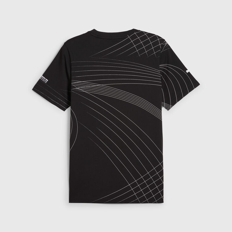 MAPF1 LS MENS AOP LOGO TEE - black