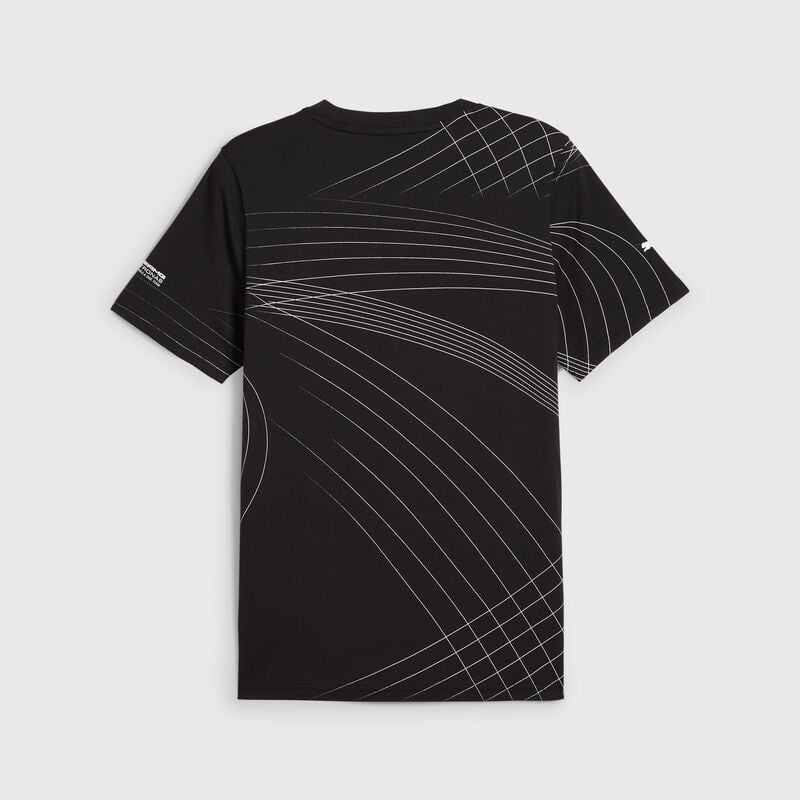 MAPF1 LS MENS AOP LOGO TEE - black