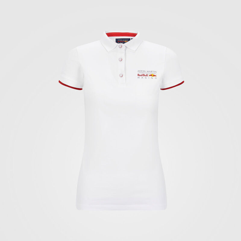Womens Classic Logo Polo Aston Martin Red Bull Racing Fuel For Fans