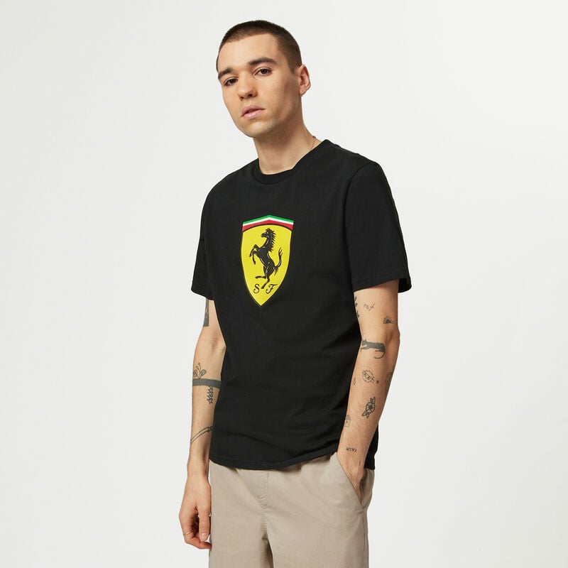 SF PU FW MENS LARGE SHIELD TEE - black