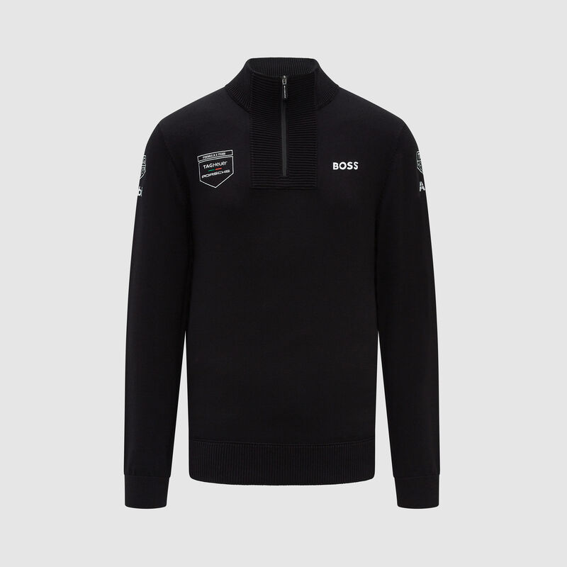PORSCHE FE RP UNISEX KNITTED JUMPER - black