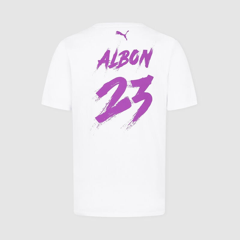 WILLIAMS RACING FW MENS ALBON TEE - white