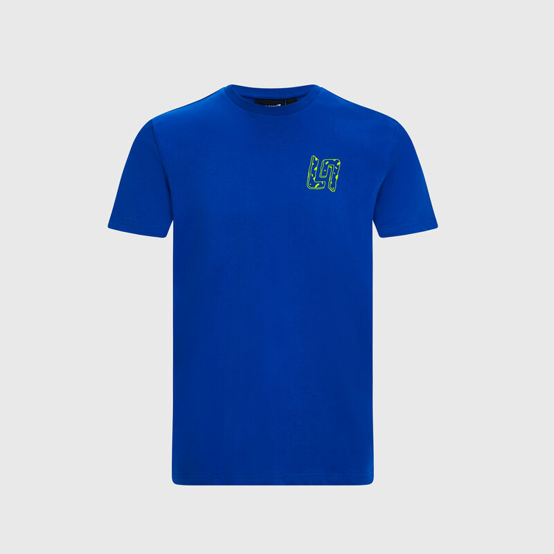 MCLAREN FW MENS LANDO NEON PIZZA TEE - blue