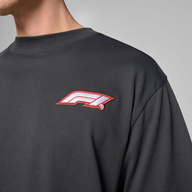 F1 FW HERITAGE LOGO TEE - black