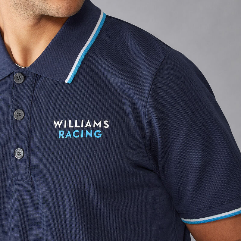 WILLIAMS RACING FW MENS POLO - navy