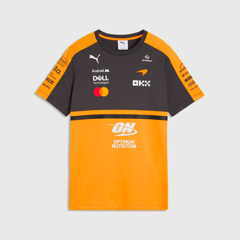 PUMA Women's 2026 Team T-shirt 2026 - McLaren Mastercard F1 - Papaya XS for females - 4070033712832 - Fuel For Fans F1 Merchandise store