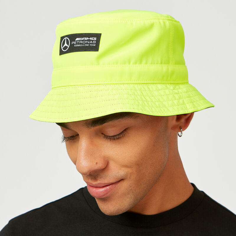 Lewis Hamilton Neon Bucket Hat MercedesAMG Petronas Fuel For Fans