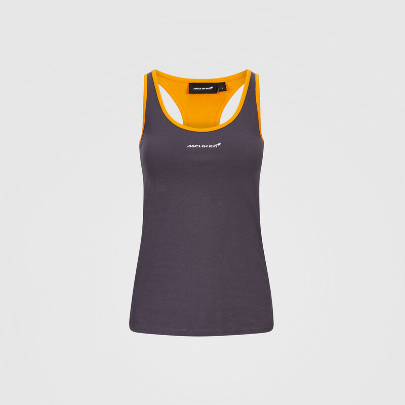 MCLAREN FW WOMENS RACER BACK TEE - Antracit