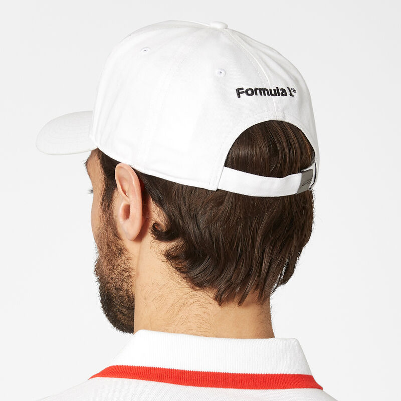 F1 FW LARGE LOGO BASEBALL CAP - white